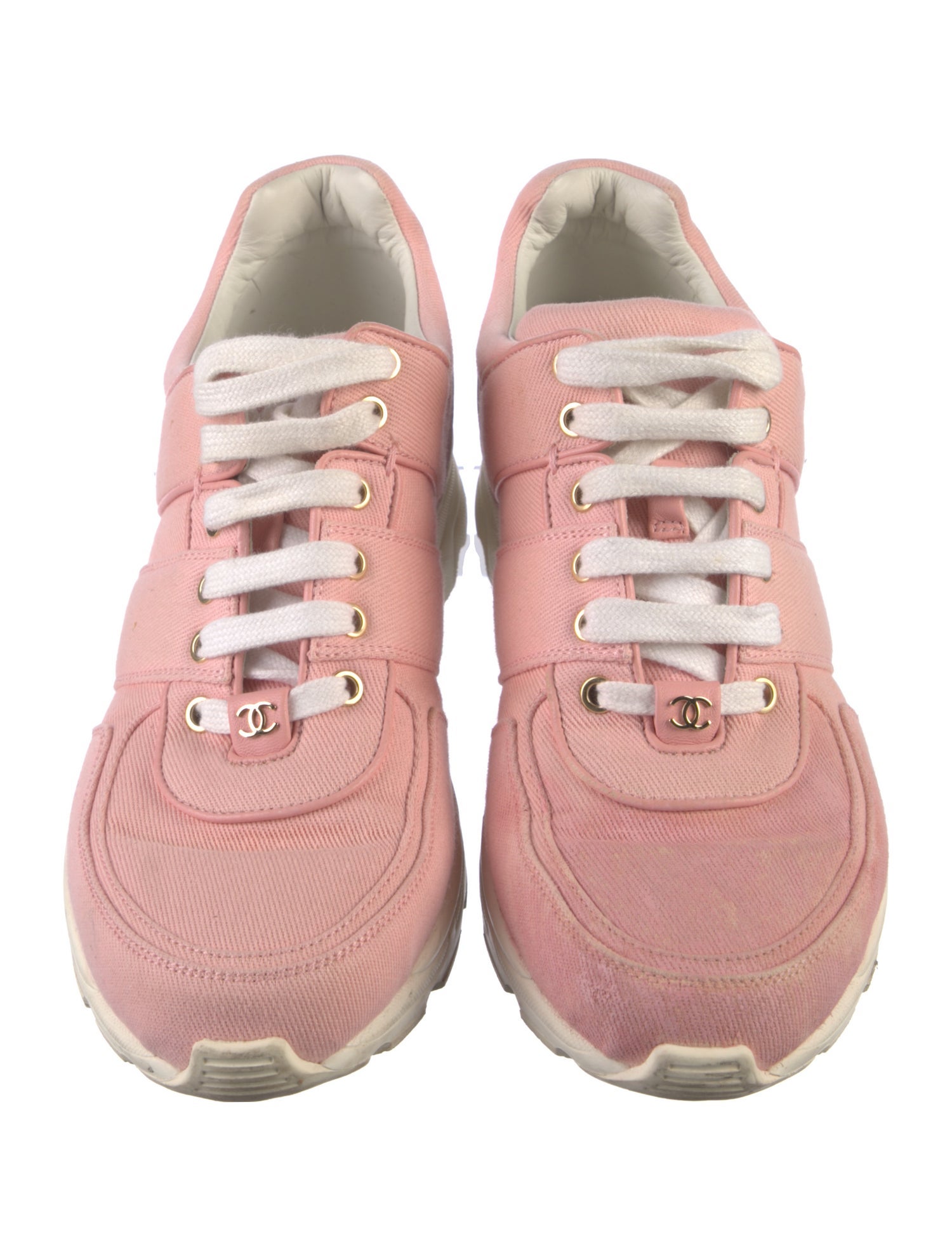 Chanel Interlocking CC Logo Canvas Sneakers